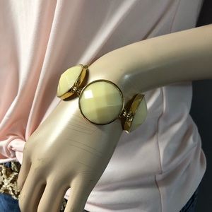 Kate Spade Faceted Disk Bracelet Gold Tone